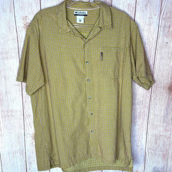 Columbia Button Down Casual Cotton Plaid Shirt - Picture 2 of 8